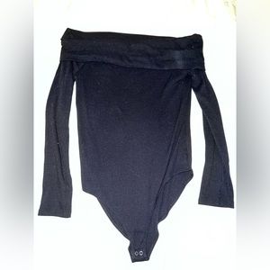 Black Off the Shoulder Bodysuit